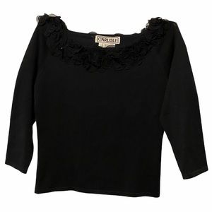FINAL SALE! Carlisle black silk blouse
